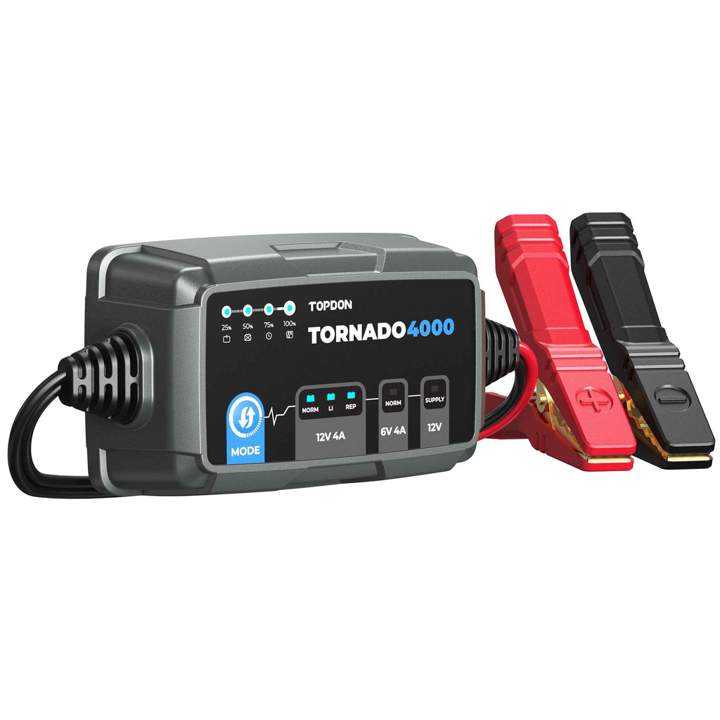 TOPDON 4A Smart Battery Charger - Ridge Toolbox