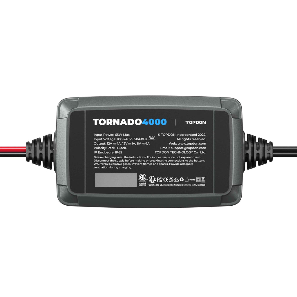 TOPDON 4A Smart Battery Charger - Ridge Toolbox