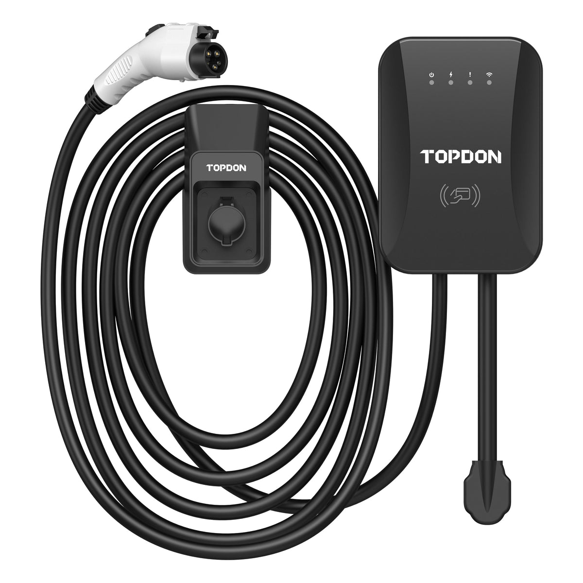 TOPDON 40A Level 2 EV Charger w/25FT Cable J1772 Plug, RFID Mode - Ridge Toolbox