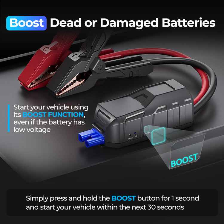 TOPDON 2-in-1 2200 Peak Amp Jump Starter & Battery/System Tester - Ridge Toolbox