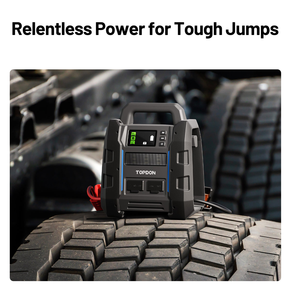 TOPDON 2-in-1 4500 Peak Amp Jump Starter & Battery/System Tester - Ridge Toolbox