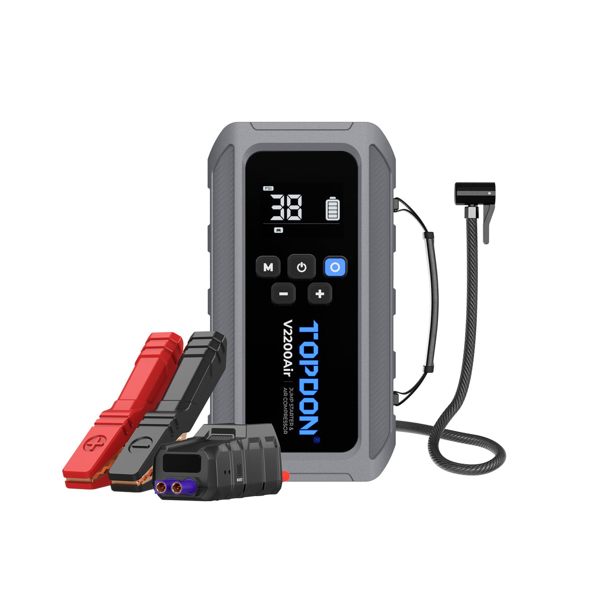 TOPDON 2-in-1 2200 Peak Amp Jump Starter & Tire Inflator - Ridge Toolbox