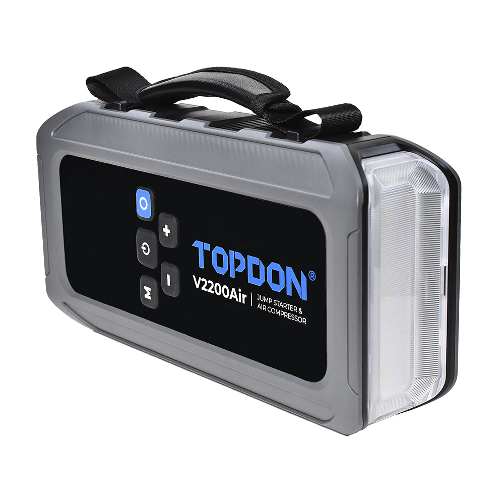 TOPDON 2-in-1 2200 Peak Amp Jump Starter & Tire Inflator - Ridge Toolbox