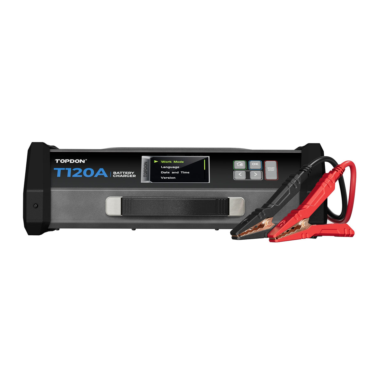 TOPDON 120A Stable Power Supply & 12V Battery Charger - 16.5 Ft. - Ridge Toolbox