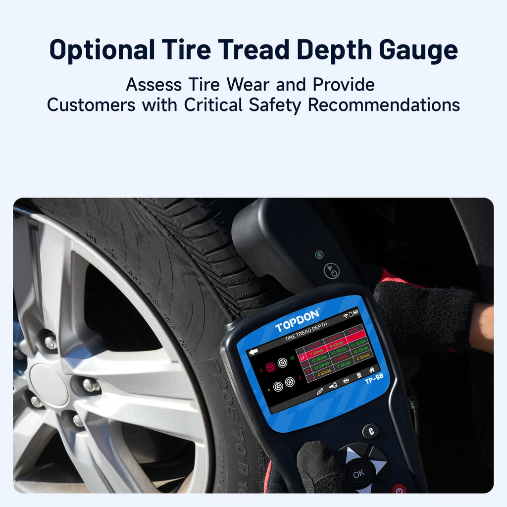 TOPDON Advanced TPMS Tool with OBDII, Wi-Fi, 5 Year Updates - Ridge Toolbox