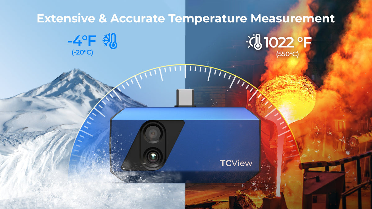 TOPDON Dual-Lens Thermal Imaging Camera for Android & Windows - Ridge Toolbox