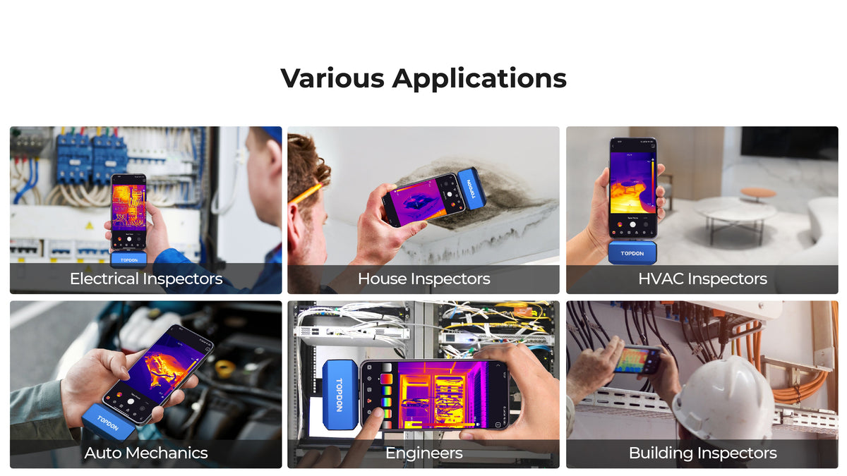 TOPDON Dual-Lens Thermal Imaging Camera for Android & Windows - Ridge Toolbox