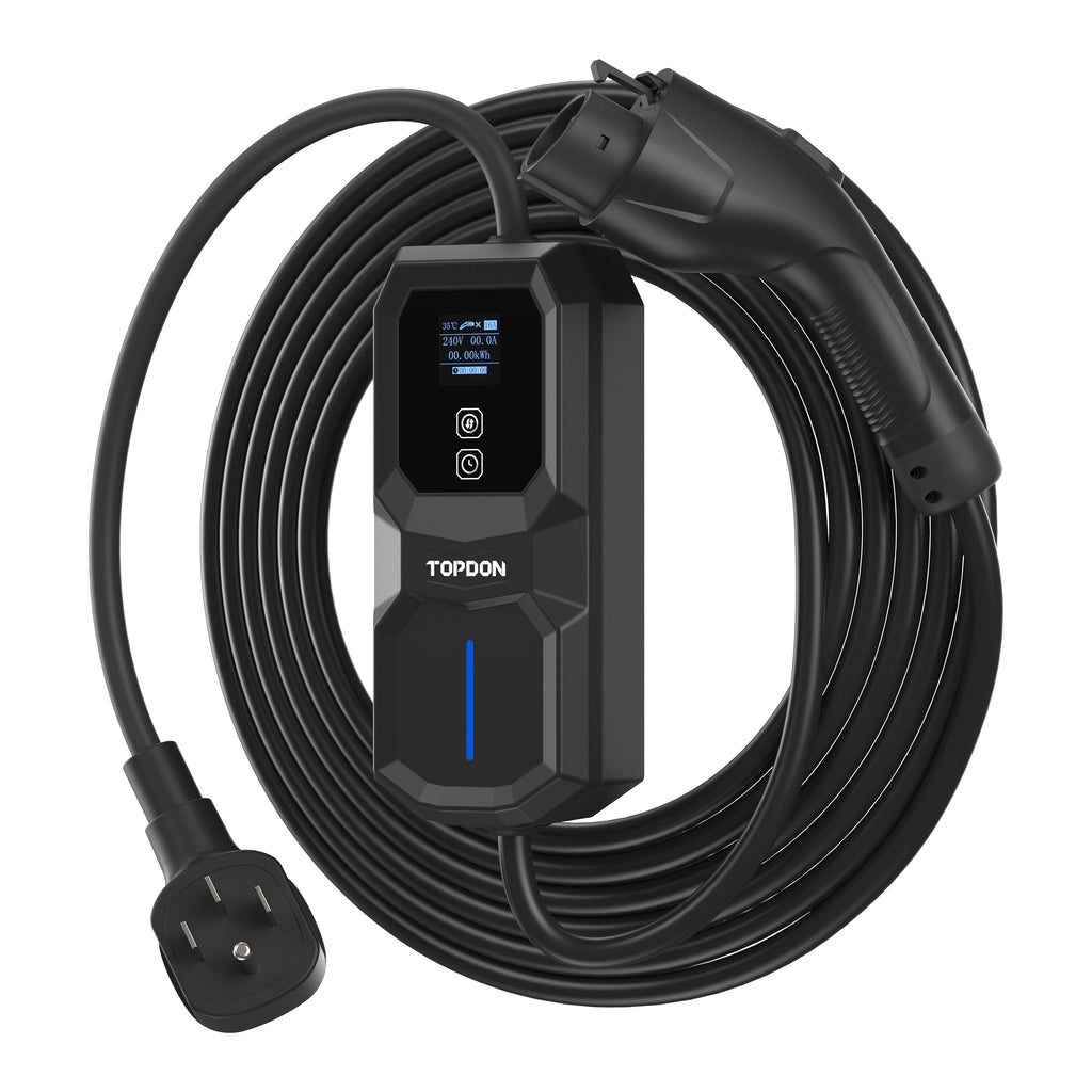 TOPDON Level 2 Portable EV Charger 32A, NEMA14-50P w/5-15P Adaptor - Ridge Toolbox