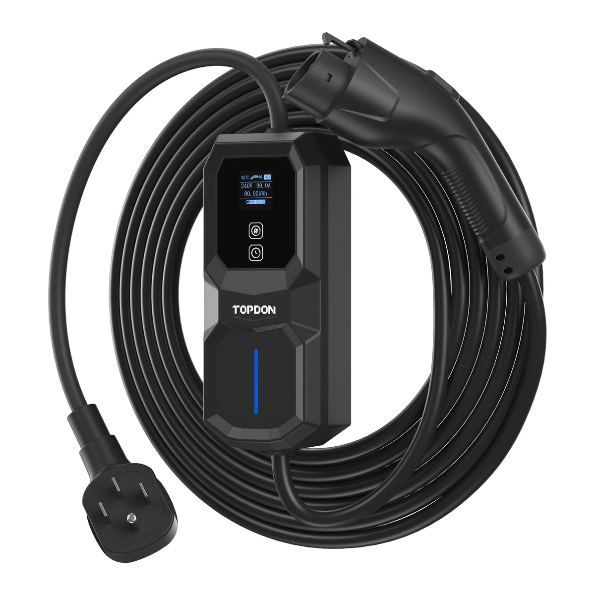 TOPDON Level 2 Portable EV Charger 32A, NEMA14-50P w/5-15P Adaptor - Ridge Toolbox