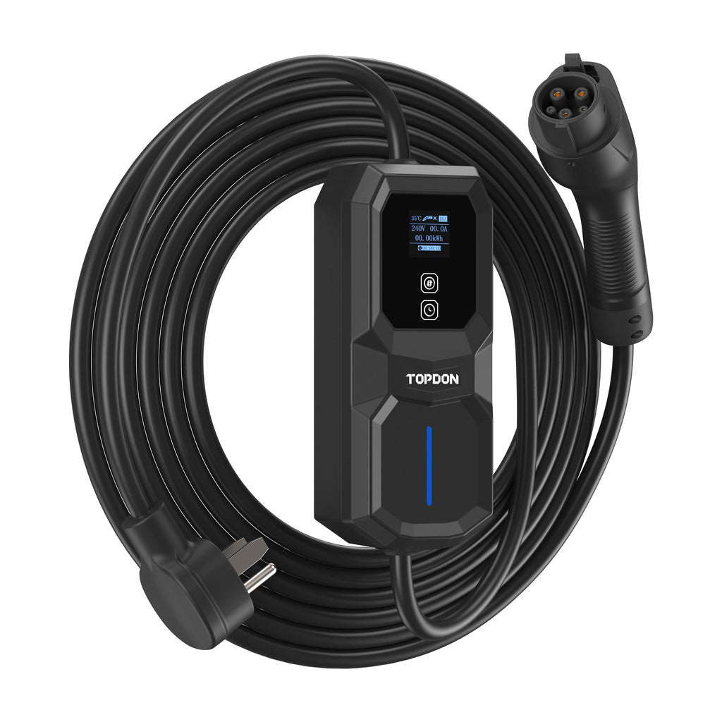 TOPDON Level 2 Portable EV Charger 32A, NEMA 6-50 Plug - Ridge Toolbox
