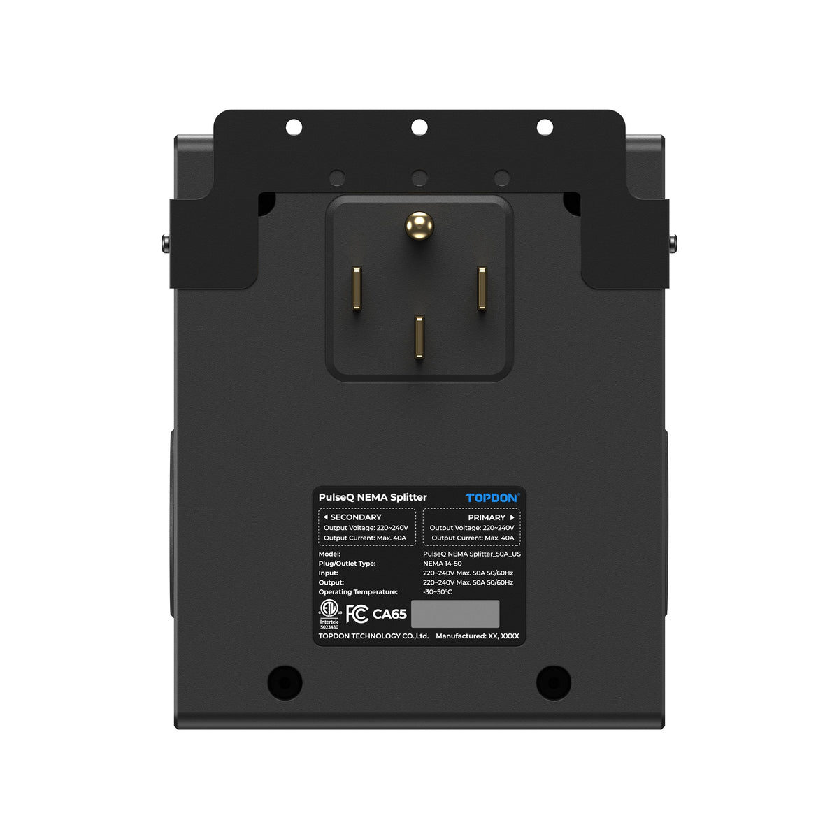 TOPDON NEMA Splitter 50A for EV Charger - NEMA14-50 Plug - Ridge Toolbox