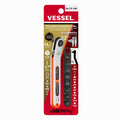 Vessel Low-Profile Flat Plate Ratchet Screwdriver Set (15° Bent-up Type) - professional screwdrivers