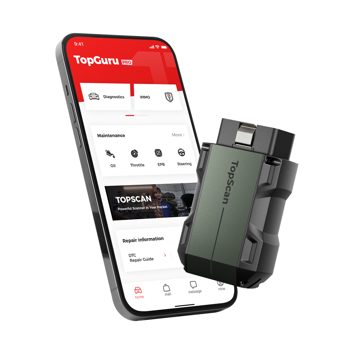 TOPDON Pocket-Size Bluetooth Scan Tool w/ Bi-Directional Controls - Ridge Toolbox