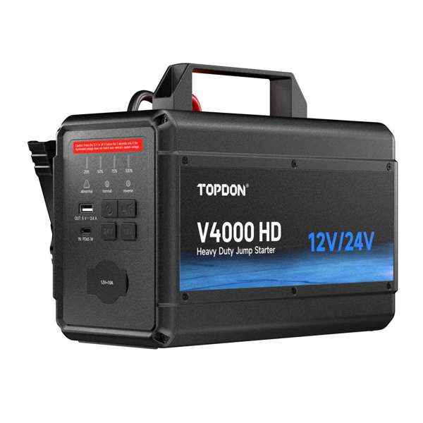 TOPDON 12V/24V 4000A Jump Starter - Ridge Toolbox