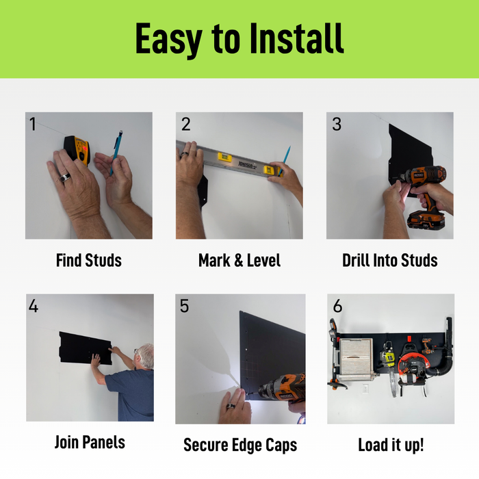 Gator Magnetics - Steel Wall Panel - Ridge Toolbox