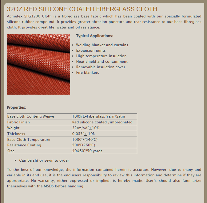 Shark Industries - Fiberglass and Silicon Welding Blanket – 38″ x 24″ - Ridge Toolbox