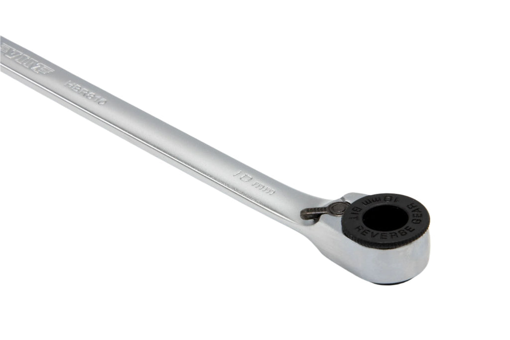 VIM Tools - 8'' HEAVY DUTY HEX BIT RATCHET 1/4" X 10MM REVERSIBLE