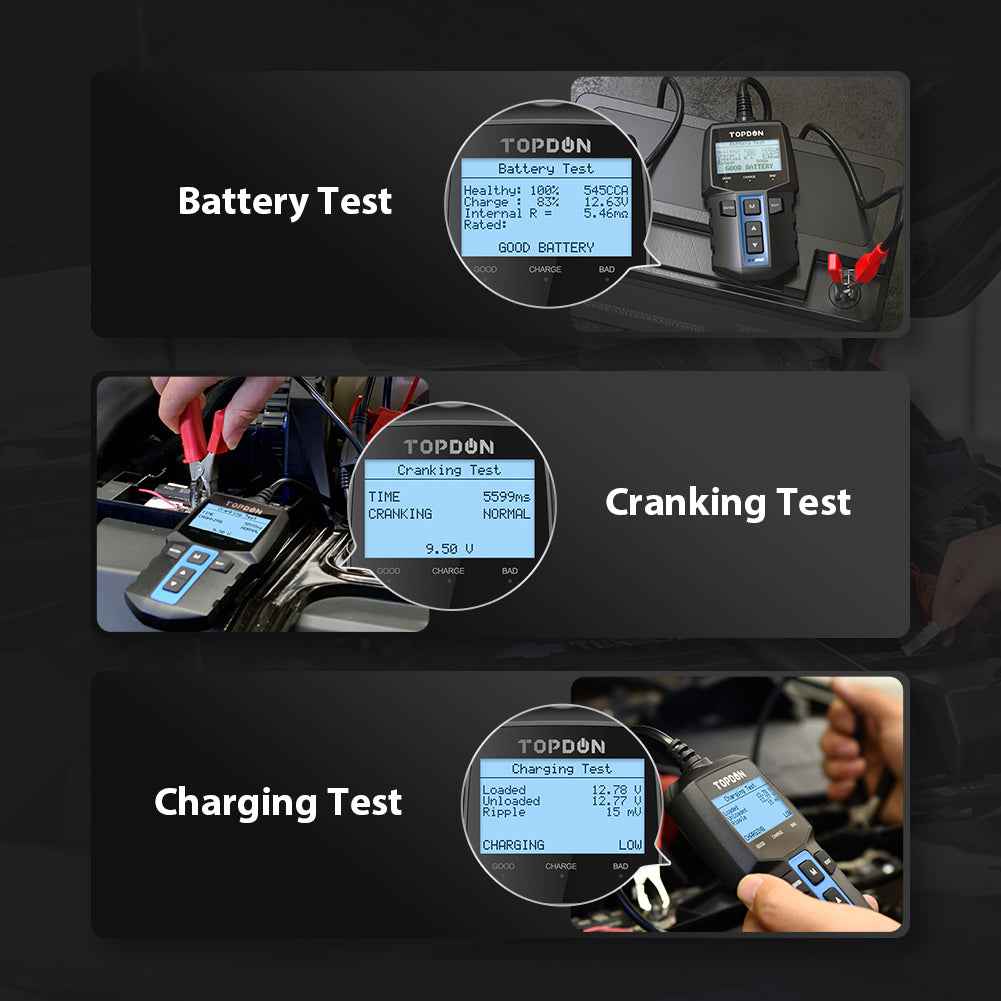 TOPDON 12V Battery & System Tester - Ridge Toolbox