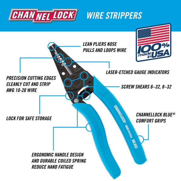 Channellock 7-Inch Wire Stripper