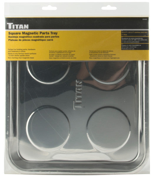 10-1/2 in. x 11-1/2 in. Large Square Magnetic Parts Tray (21262) - Ridge Toolbox