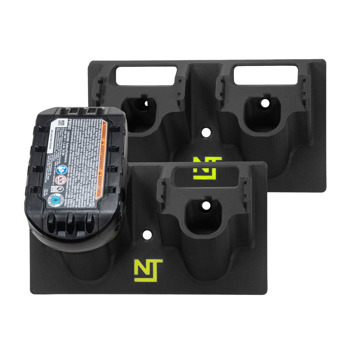 Battery Mounts for Ryobi 18V Tools Dual (2-Pack)