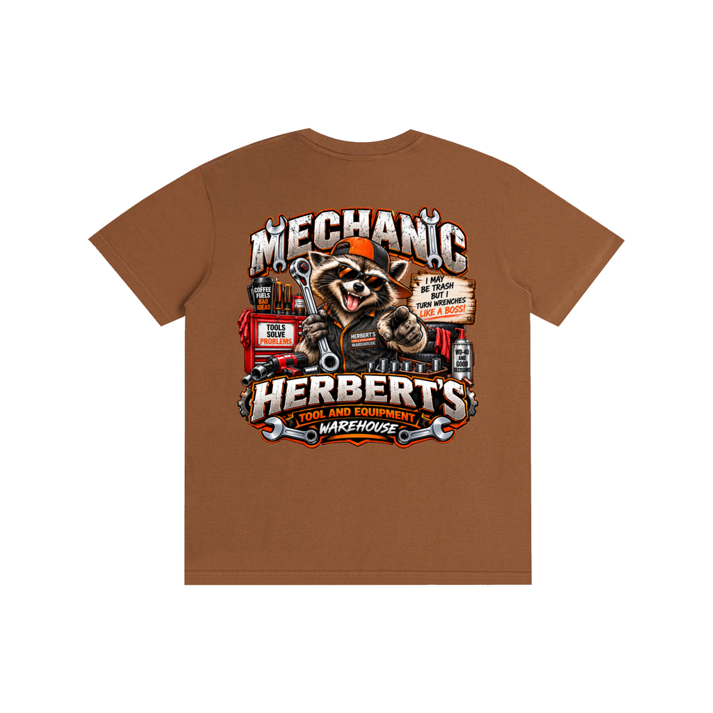 Ricky Raccoon Mechanic Tee - Herbert's Tool & Equipment