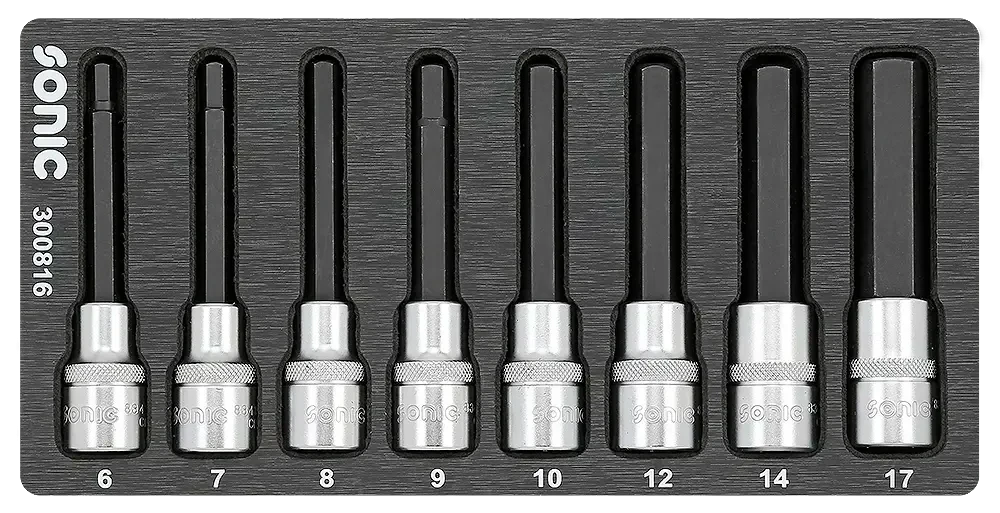 Sonic Tools - BMCS Bit Socket Hex Set 1/2" 8-pcs. - Ridge Toolbox