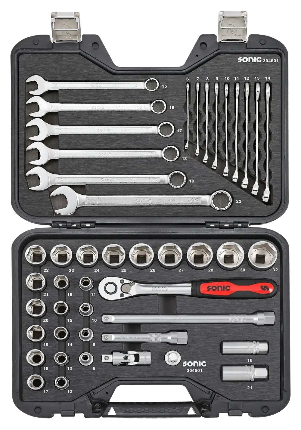 Sonic Tools - BMCS Socket and Wrench Set 1/2" 45-pcs - Ridge Toolbox