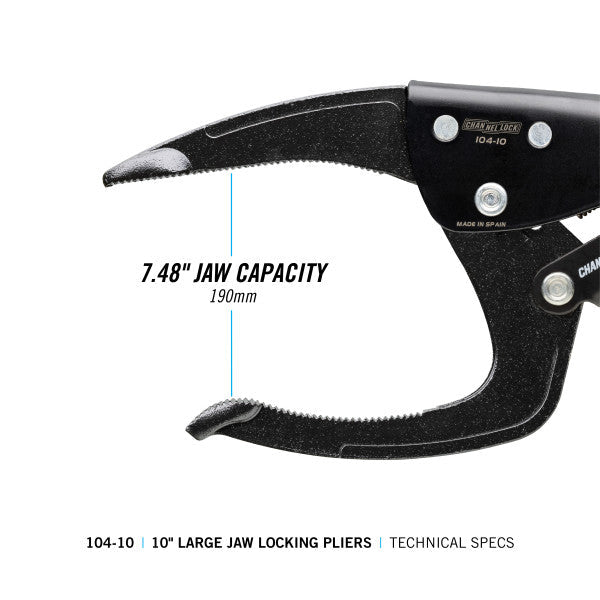 Channellock 10-Inch Large Jaw Locking Pliers