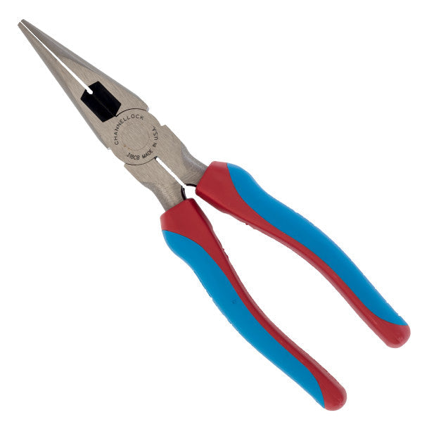 Channellock 8-Inch CODE BLUE® XLT™ Combination Long Nose Pliers with Cutter - Ridge Toolbox