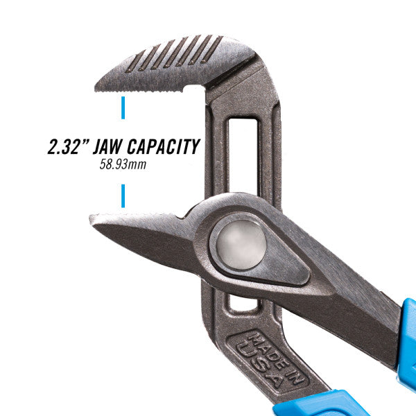 Channellock 12-Inch Straight Jaw Tongue & Groove Pliers - Ridge Toolbox