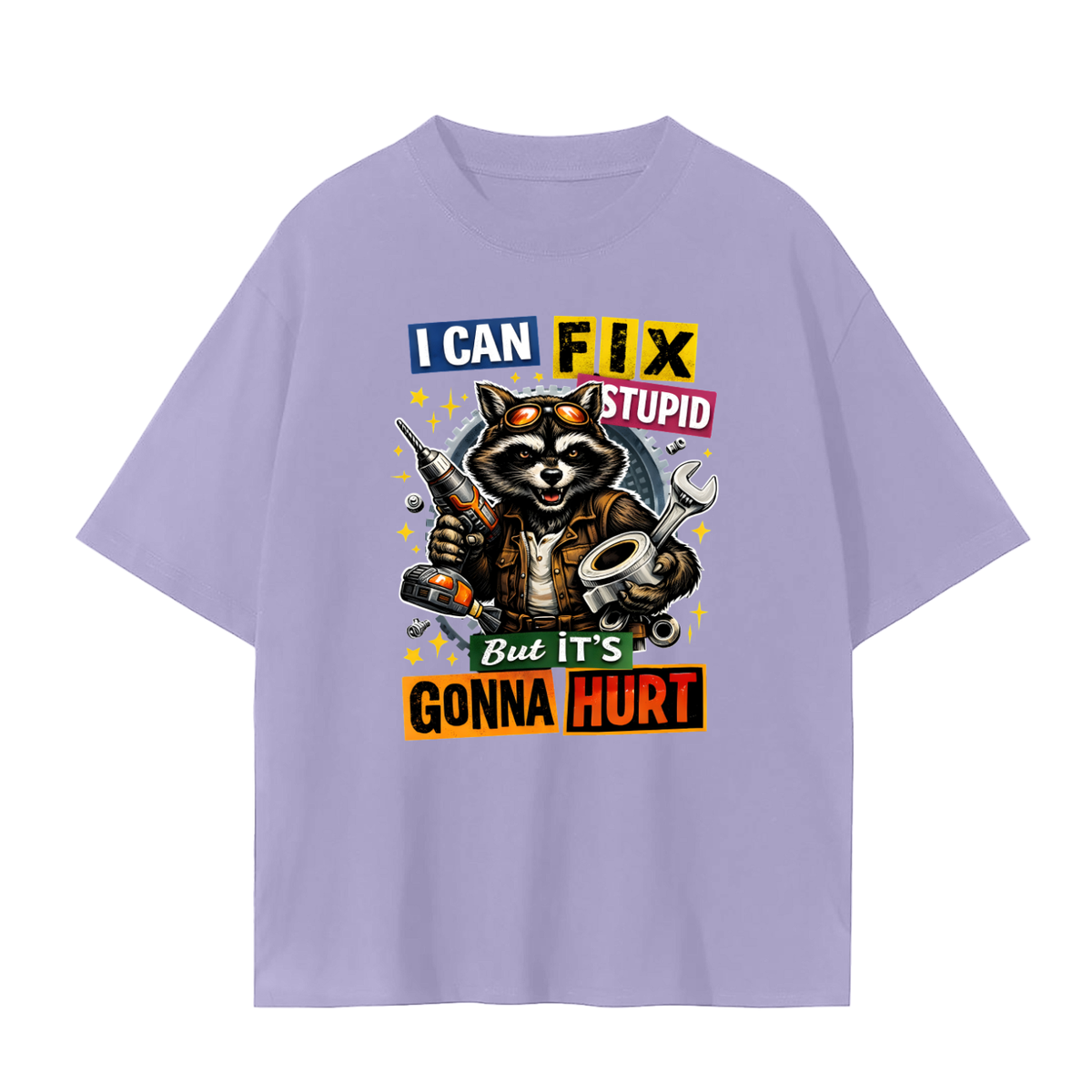 RTB,tshirt,mechanic,tee,raccoon