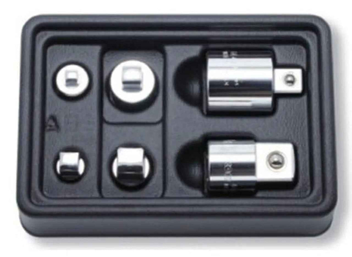 1/4, 3/8, 1/2, 3/4 Sq. Dr. Adaptor Set  1/4, 3/8, 1/2, 3/4 ABS Tray   6 pieces