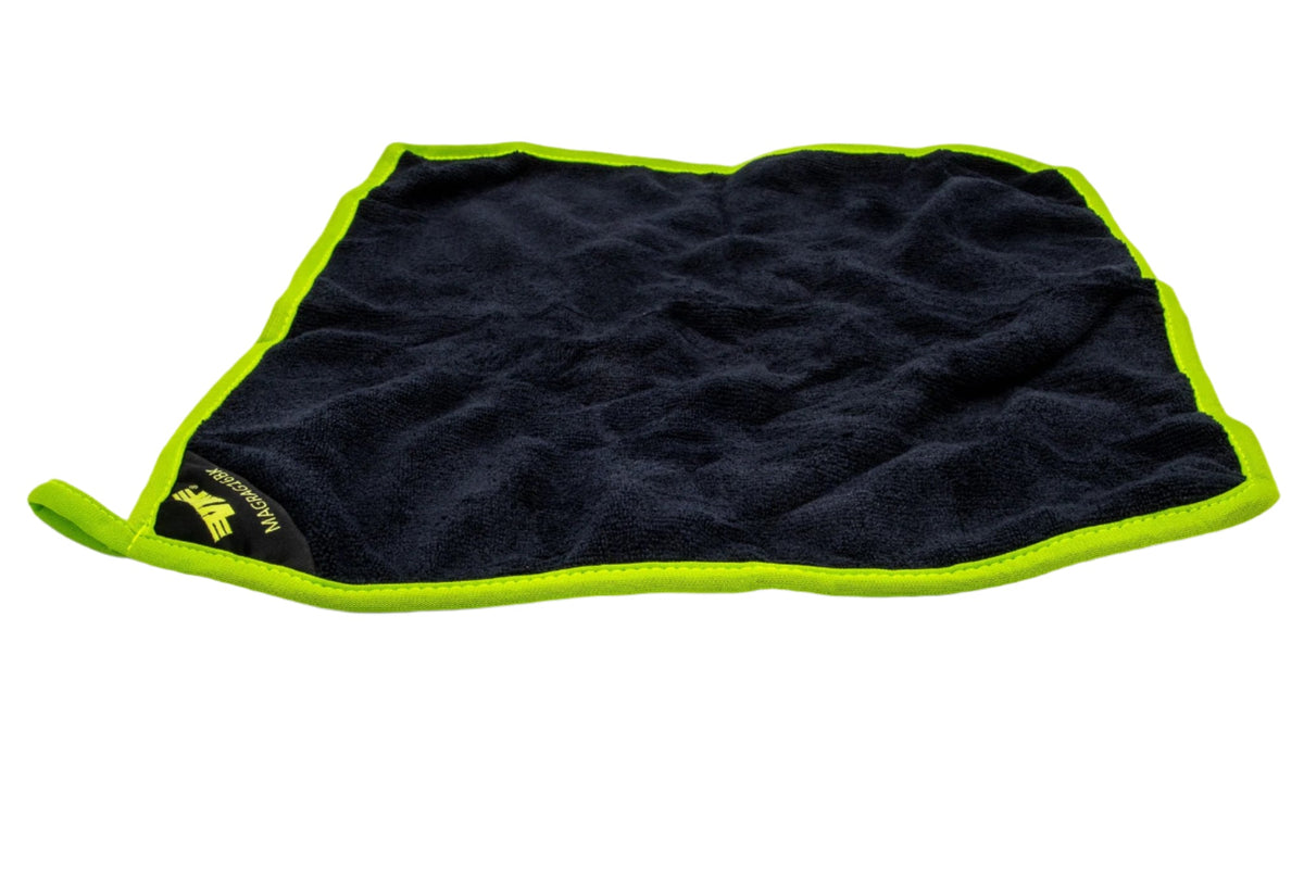 Vim Tools - 16'' X 16'' Magnetic Microfiber Rag - Black & Green