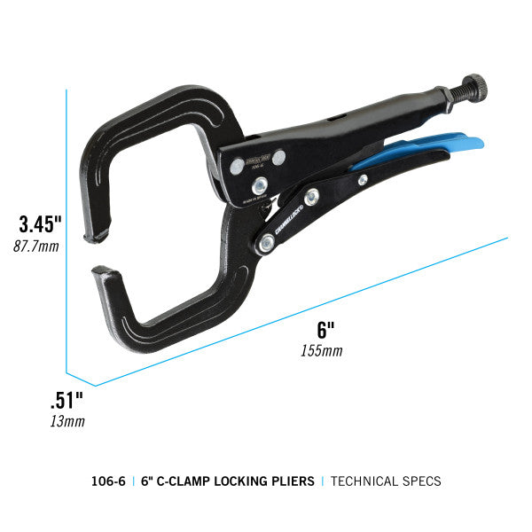 Channellock 6-Inch C-Clamp Locking Pliers