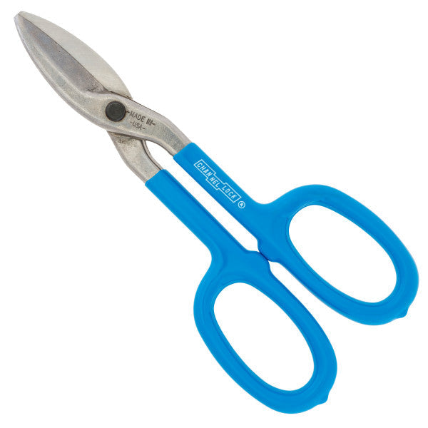 Channellock 8-Inch Straight Tinner Snip for Precision Cutting - Ridge Toolbox