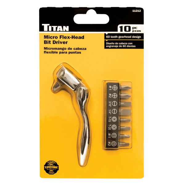 10 pc. Micro Flex Bit Ratchet Set (11212) - Ridge Toolbox