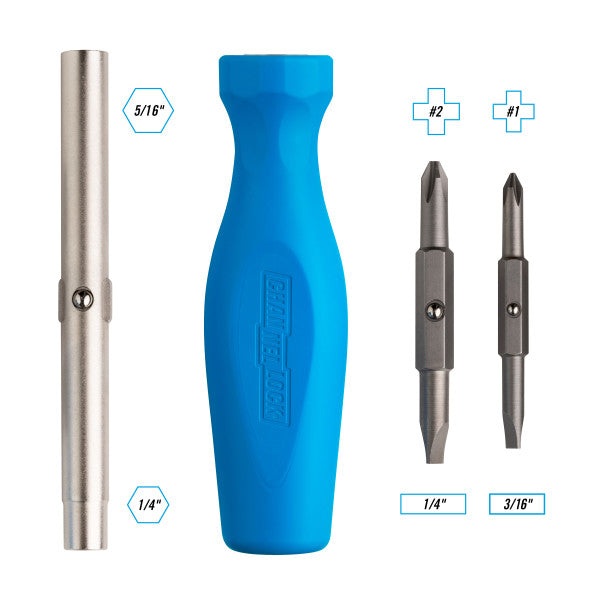 Channellock 6-in-1 Professional Multi-Bit Screwdriver - Ridge Toolbox