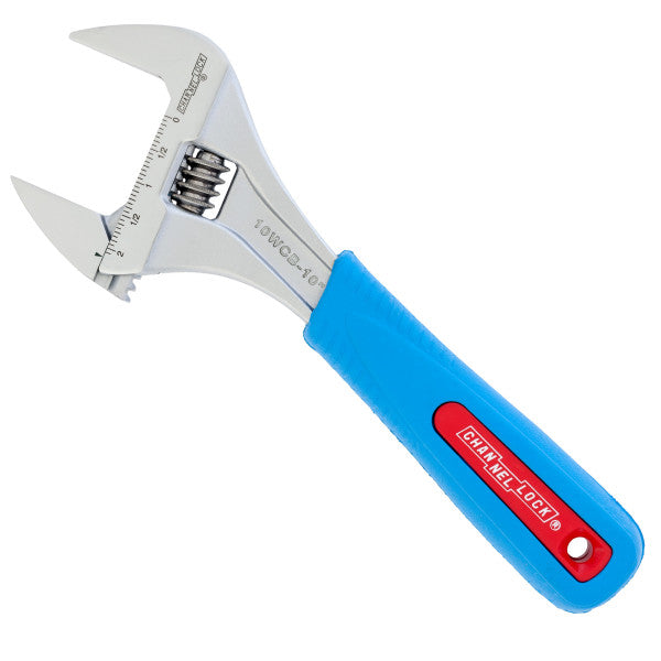 Channellock 10-Inch CODE BLUE® WideAzz® Adjustable Wrench - Ridge Toolbox