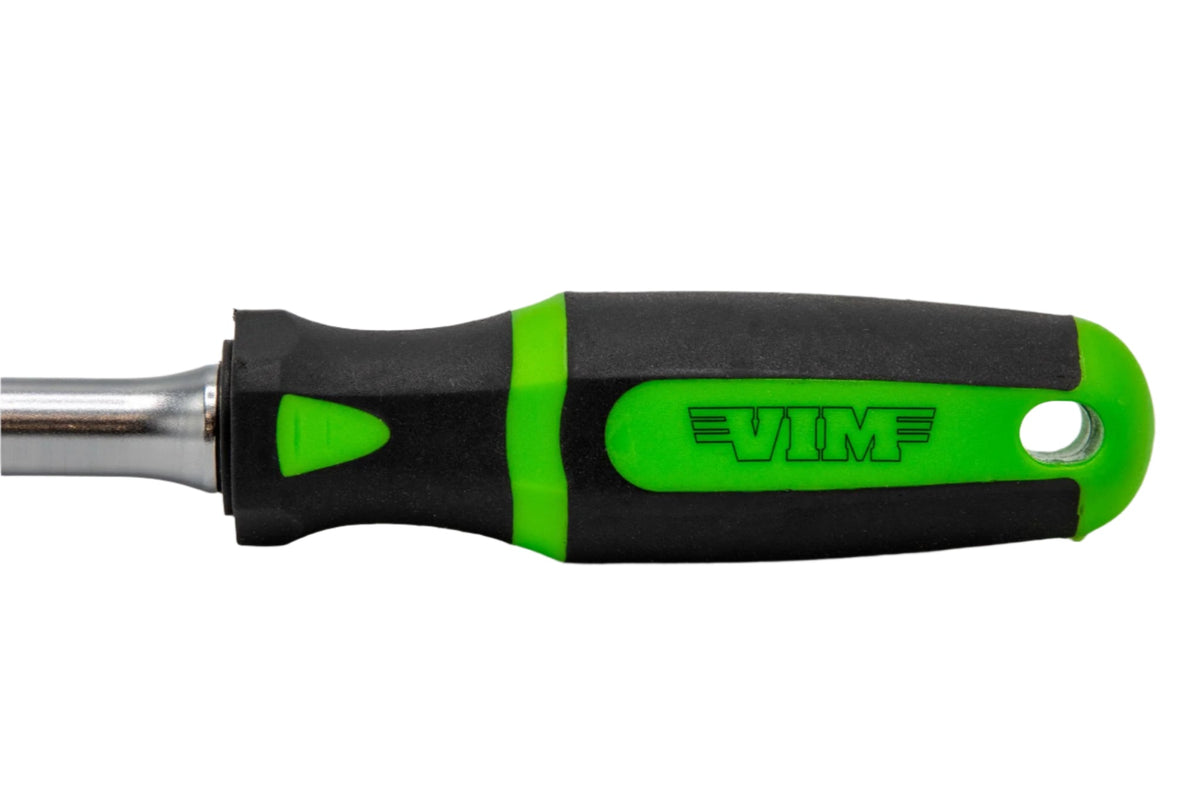 VIM Tools - 1/4" DR 10" HEAVY DUTY 90T FLEX HEAD RATCHET
