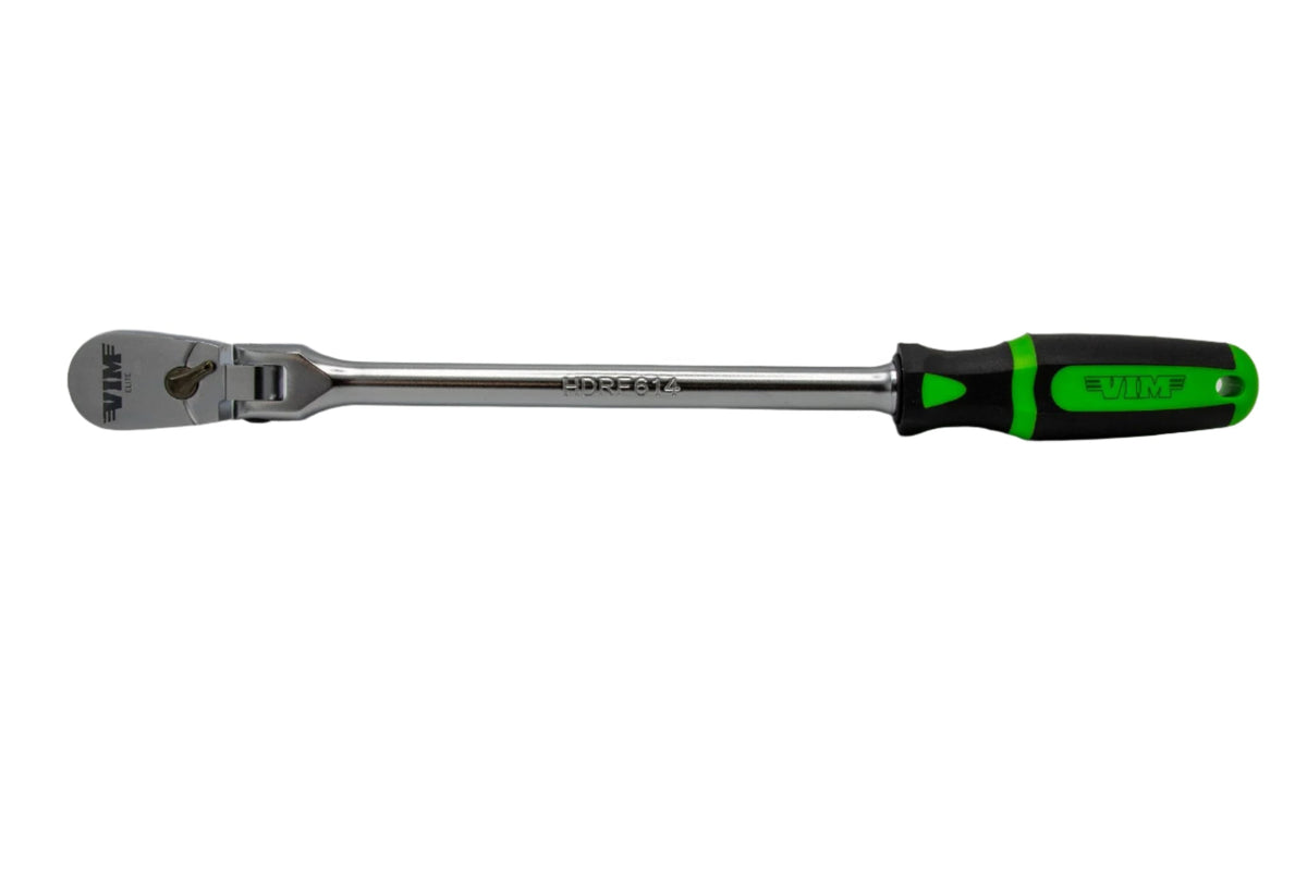 VIM Tools - 3/8" DR 14'' HEAVY DUTY 90T FLEX HEAD RATCHET