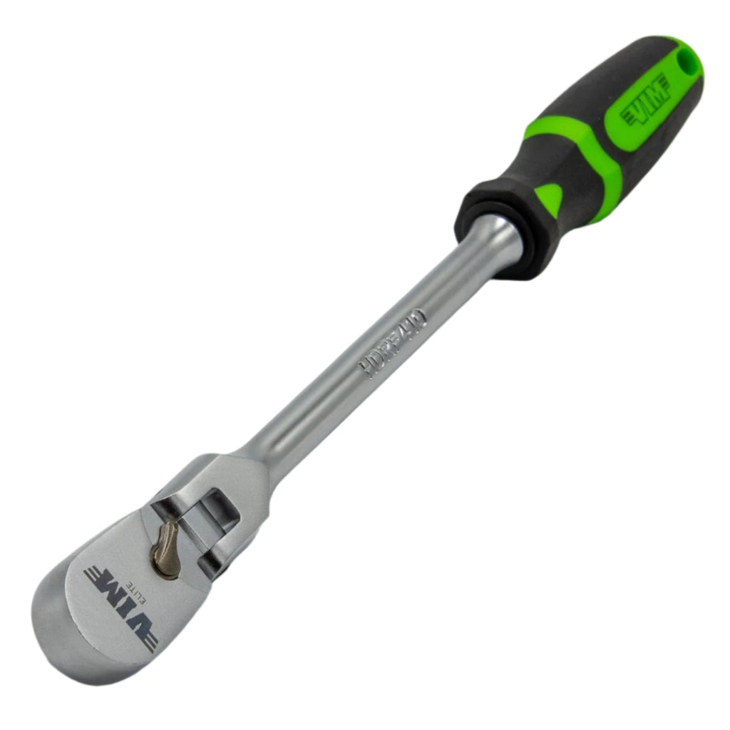 VIM Tools - 1/4" DR 10" HEAVY DUTY 90T FLEX HEAD RATCHET