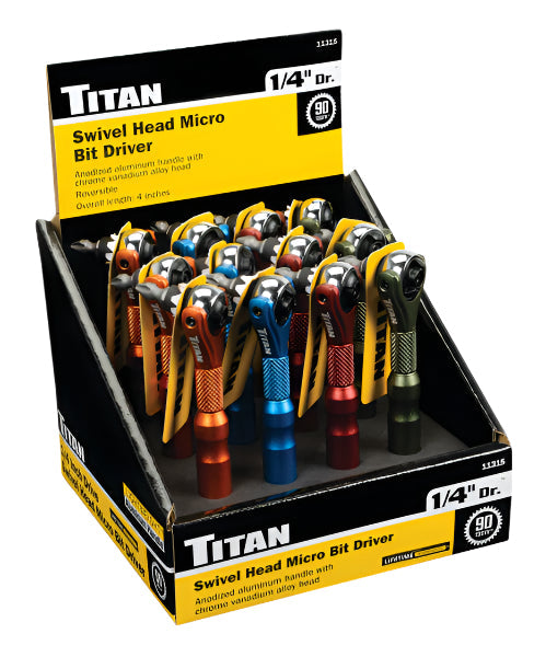 1/4 in. Drive Ratcheting Micro Bit Driver Counter Display (11315) - Ridge Toolbox