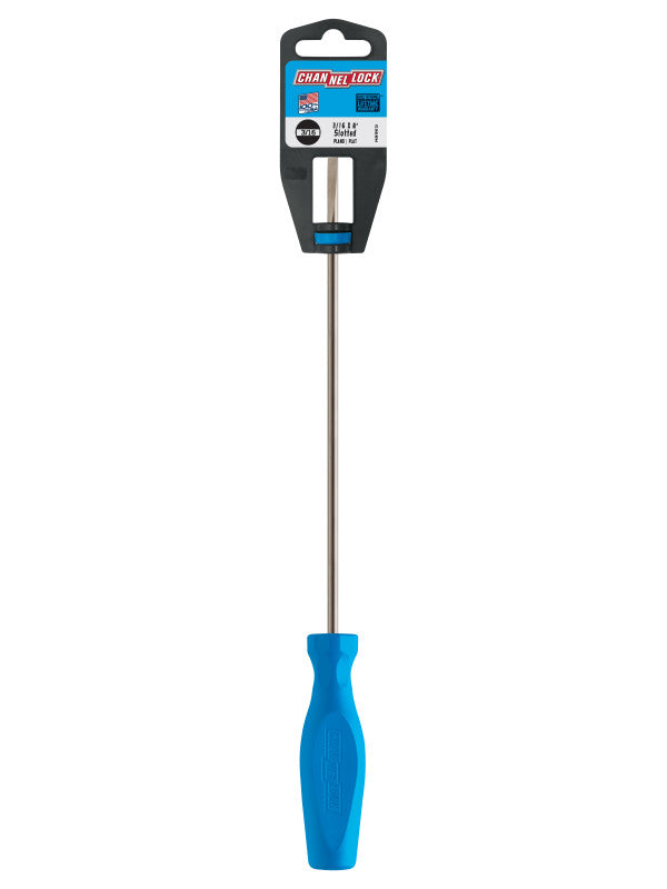 Channellock Slotted 3/16 x 8-inch Professional Screwdriver - Ridge Toolbox