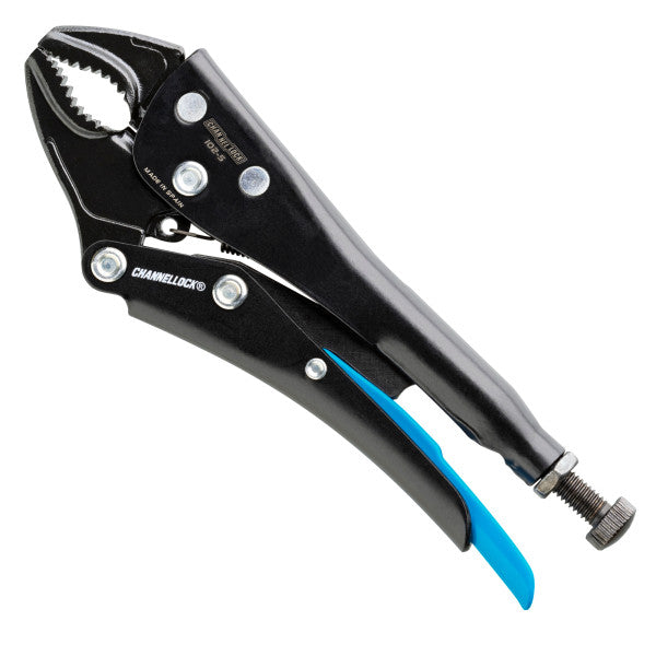 Channellock 5-Inch Curved Jaw Locking Pliers w/ Cutter – Compact & Versatile
