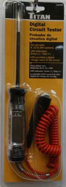 TITAN Tools - Digital Circuit Tester (11436) - Ridge Toolbox