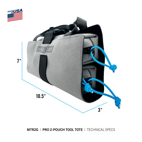 Channellock PRO 2-Pouch Tool Roll System - Ridge Toolbox
