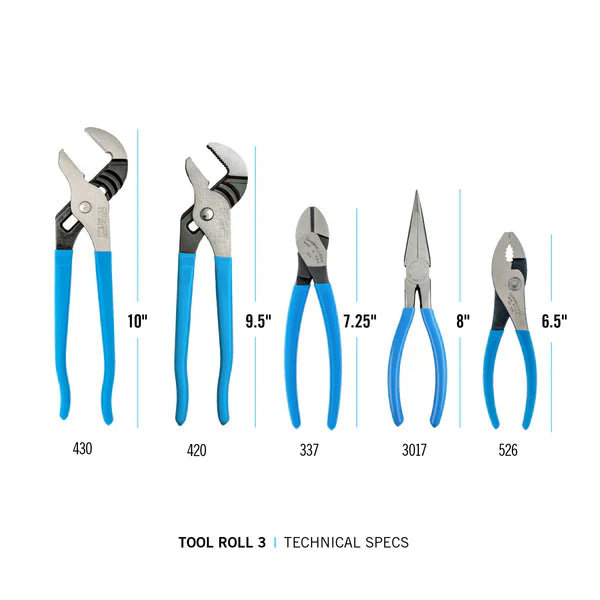 Channellock 5pc Professional Plier Set - Ridge Toolbox