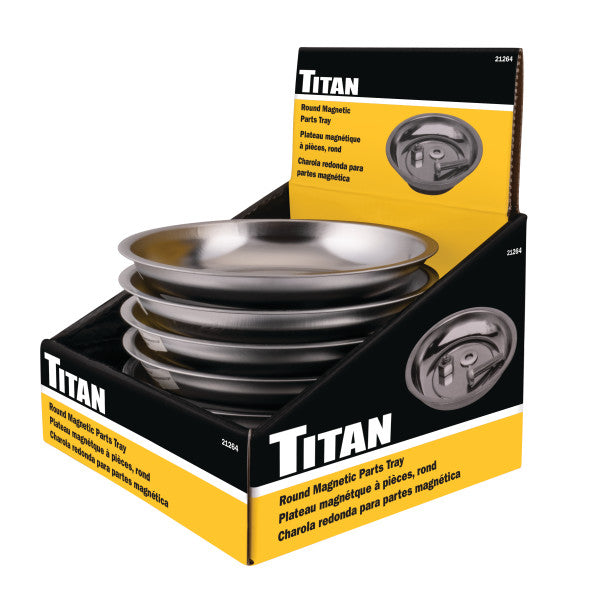 5-7/8 in. Round Magnetic Parts Tray (21264) - Ridge Toolbox