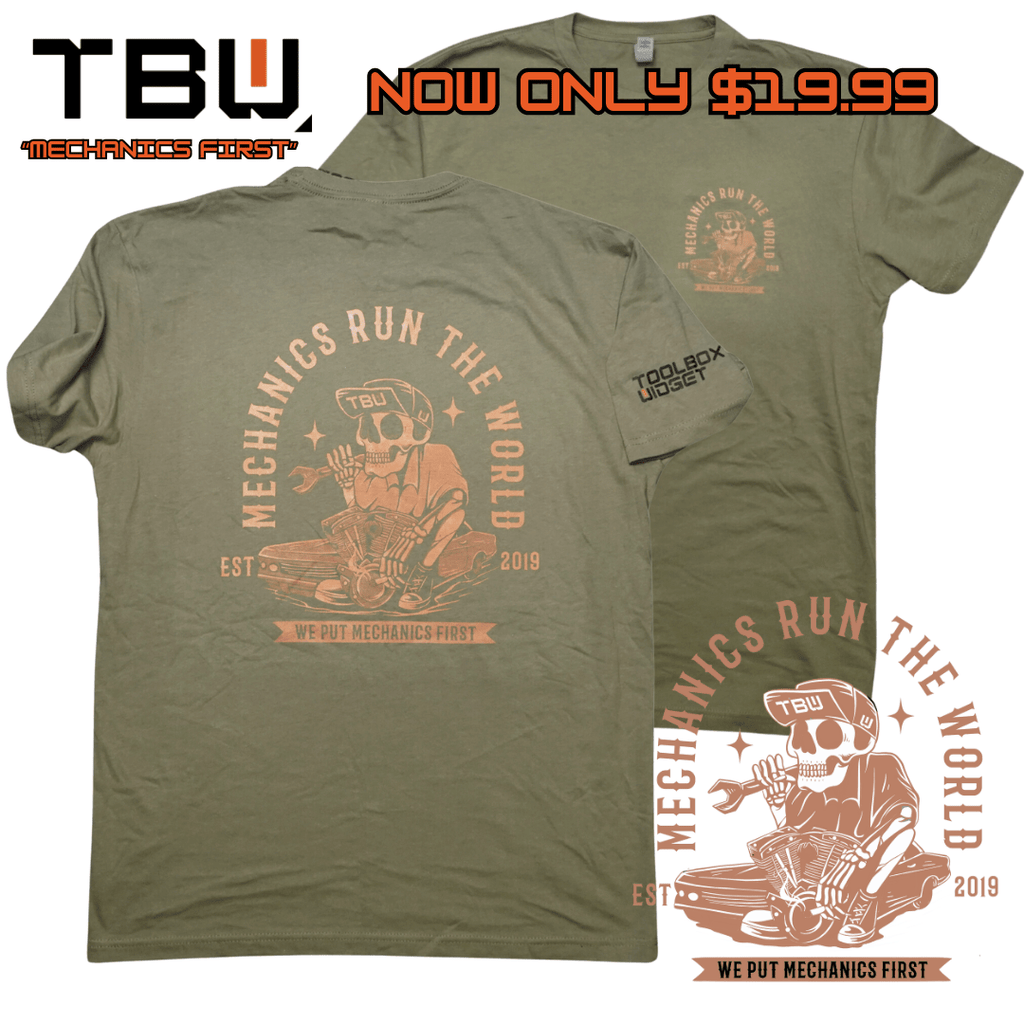 NEW TBW LOGO MECHANIC T-SHIRTS